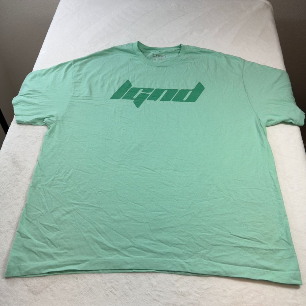 LGND Supply‎ Co Graphic T-Shirt Mens 3XL Mint Green Good Short Sleeve Cotton Tee
